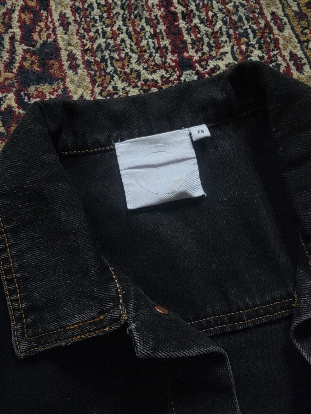 Telfar Black Denim Jacket - Picture 3 of 4